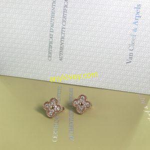 VAN CLEEF & ARPEL ALHAMBRA EARRINGS DIAMOND