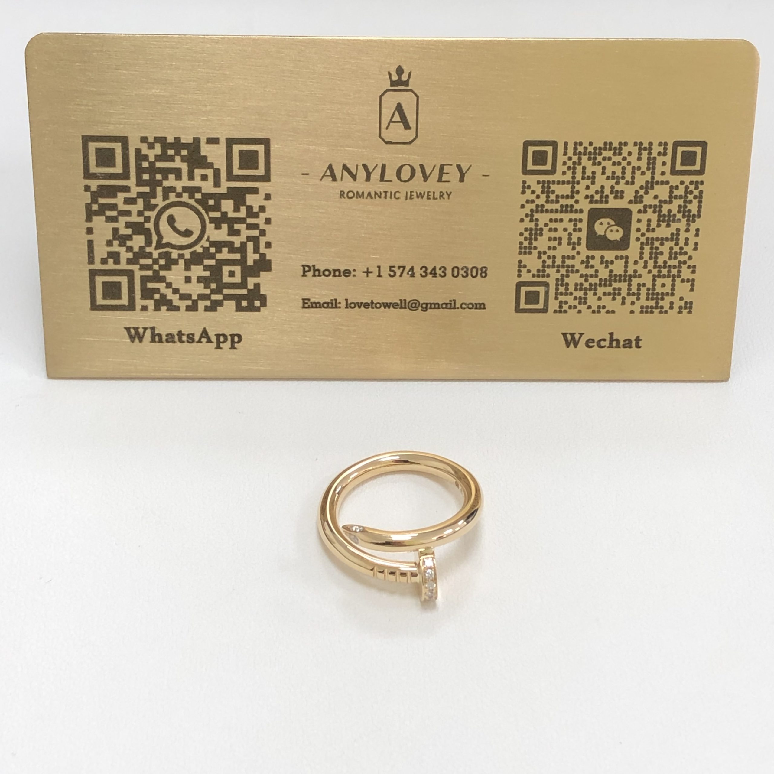 Cartier Juste Un Clou Ring Tips Dimaonds Large Yellow Gold B4216900