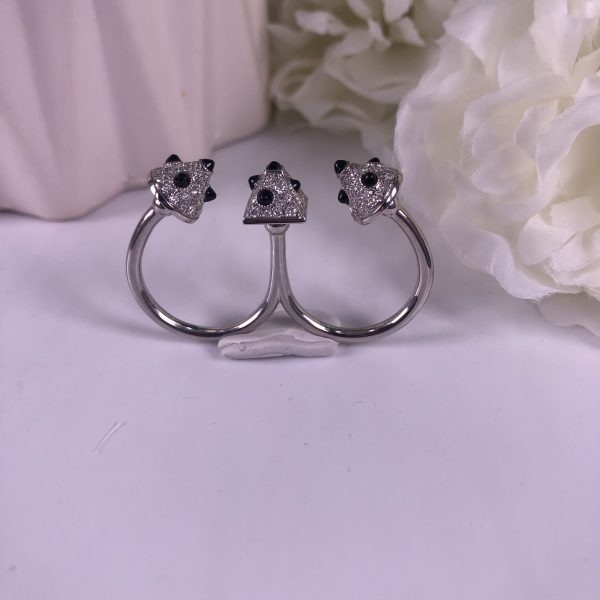 CARTIER 18CT WHITE GOLD CLASH UNLIMITED RING