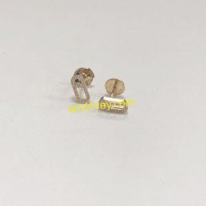 Messika 18K Yellow Gold Move Uno Diamond Earstuds