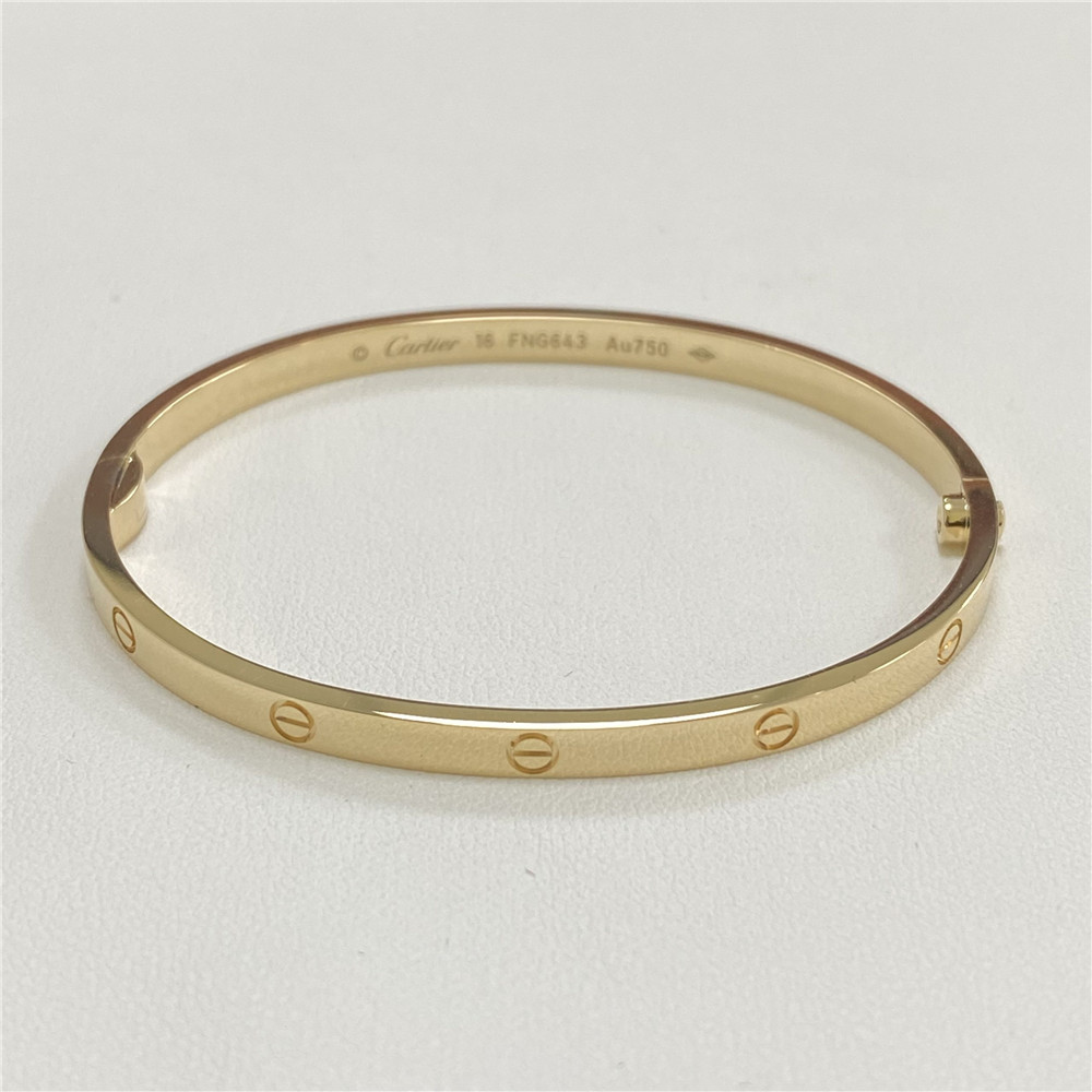 Inspired Cartier Love Bracelet Small Model Yellow Gold
