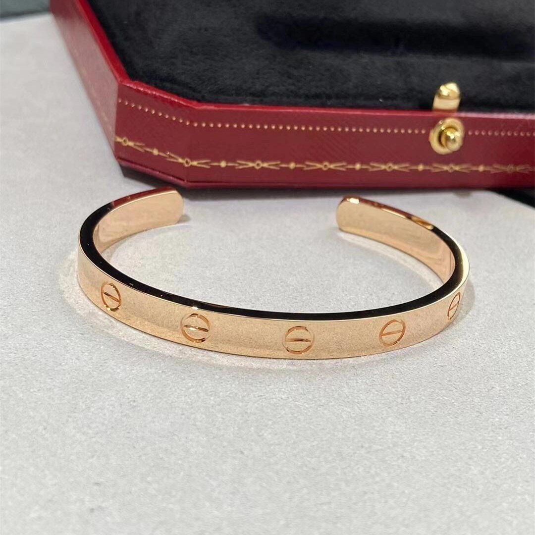 Cartier 18K Gold Open Cuff Love Bracelet B6032517 Luxury Brand Jewellery Manufacturer