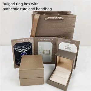 Bulgari jewelry box and aunthentic card handbag