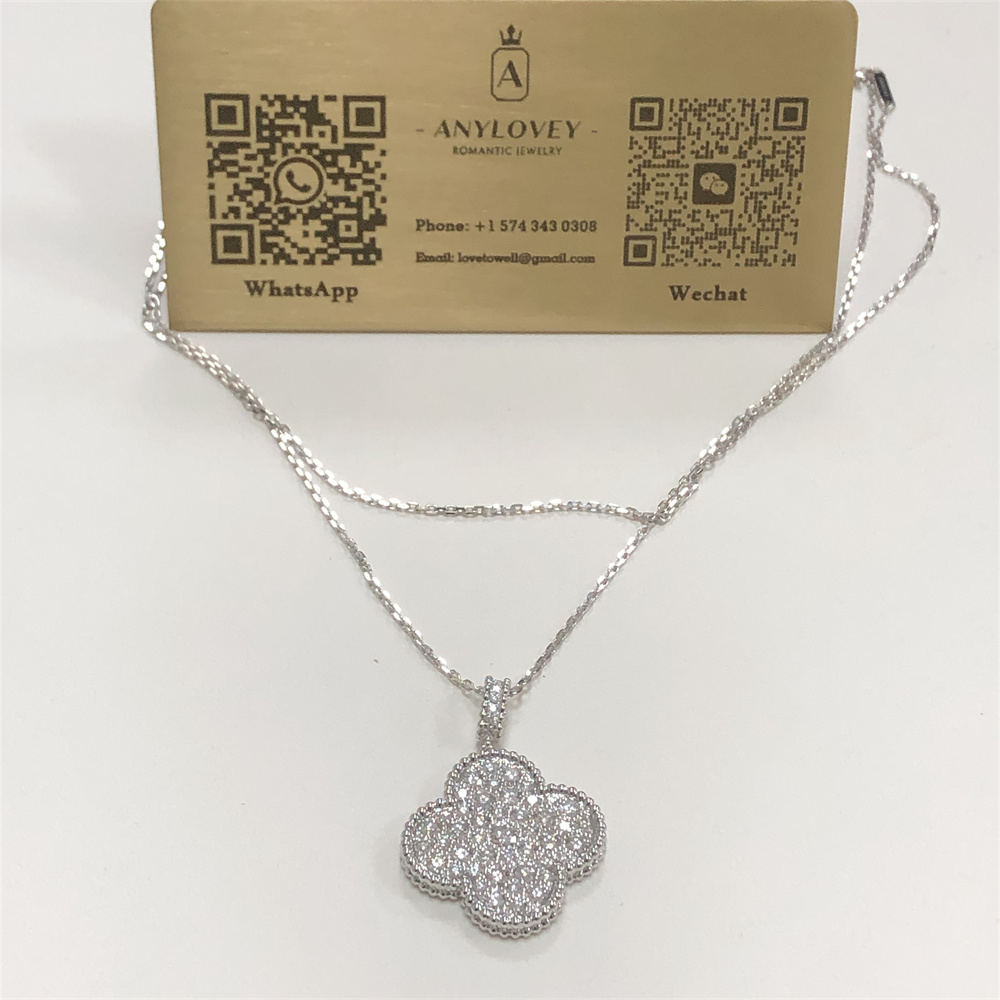Van Cleef Arpels Magic Alhambra Long Necklace Pave Diamonds VCARO49O00