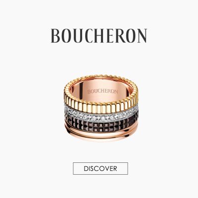 Boucheron Quatre diamond ring brown ceramic wholesale