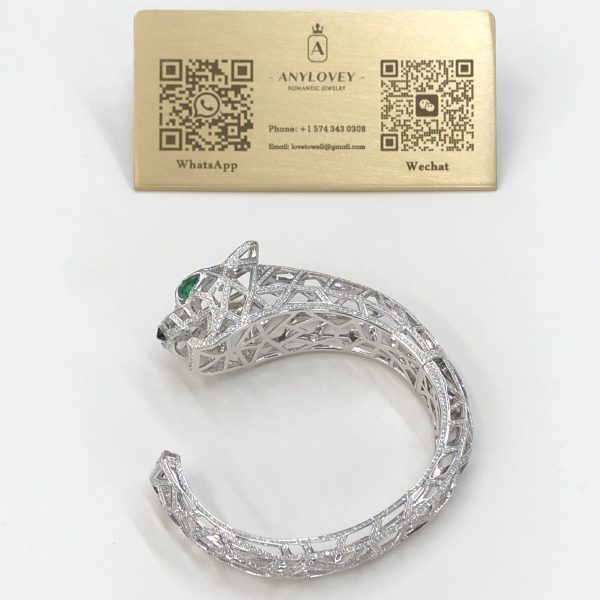 Cartier Panthere De Cartier Bracelet Diamonds And Emerald Onyx