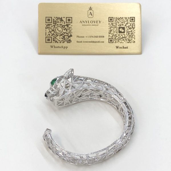 Cartier Panthere De Cartier Bracelet Diamonds And Emerald Onyx