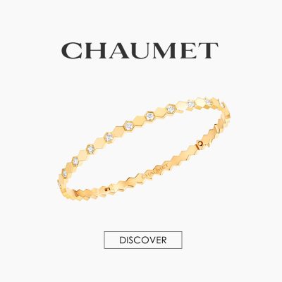 18K real gold Chaumet bee my love diamond bangle factory price