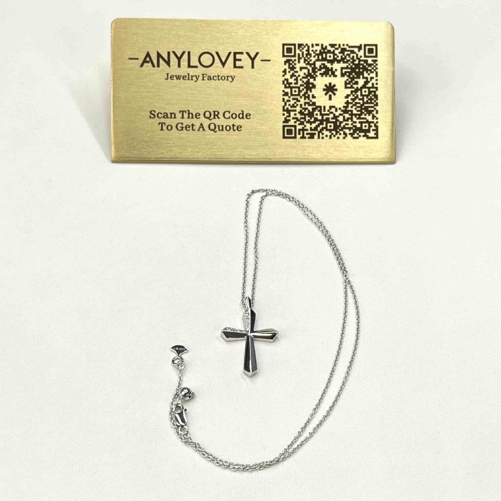 Graff Diamond Cross Pendant Necklace 18K White Gold | 14K 18K Real