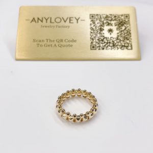 18K yellow gold Cartier Clash ring medium model 8mm width replica jewelry