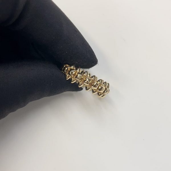 18K yellow gold Cartier Clash ring medium model 8mm width replica jewelry