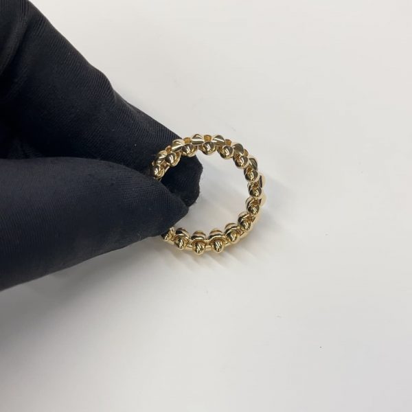 18K yellow gold Cartier Clash ring medium model 8mm width replica jewelry
