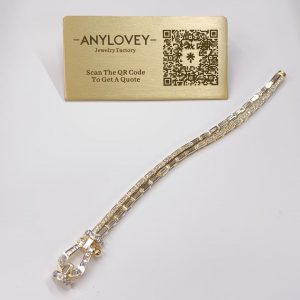 Fred force 10 bracelet baguette cut and round diamonds best copy clone replica