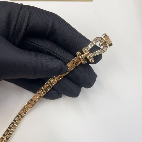 Fred force 10 bracelet baguette cut and round diamonds best copy clone replica