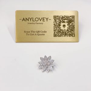 Van Cleef Arpels lotus Brooch Clip Pendant Necklace Medium Model