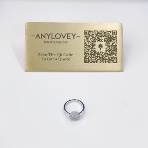 Chopard Happy diamond ring 18K wihte gold factory price from Shenzhen Shuibei