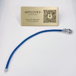 Imitation Fred Force 10 bracelet for men navy blue