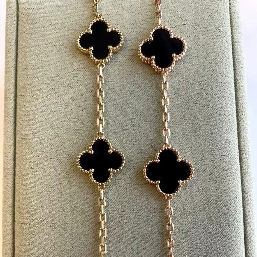 Is this top quality one to one 18k real gold van cleef alhambra bracelet real vs fake