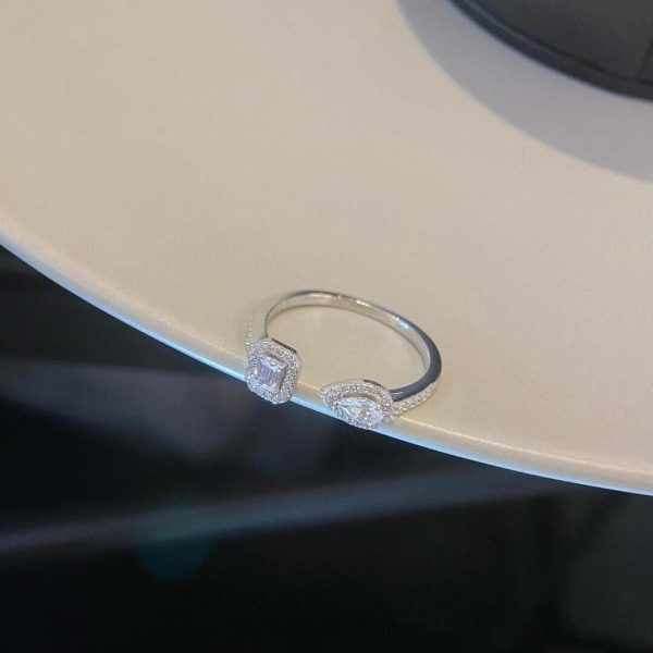 Messika My twin toi moi diamond ring 0.15ct each