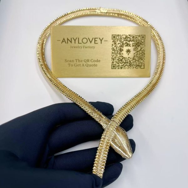 18kt Gold serpenti two coil necklace diamonds onyx new release