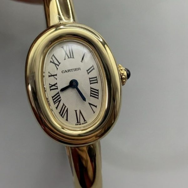 Buy Cartier Baignoire watch mini model 18K yellow gold 15 16 17