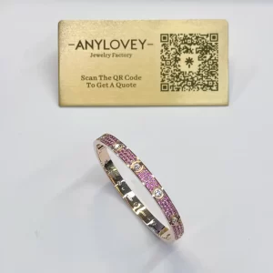 Limited Edtion New Cartier Love Bracelet Full Sapphire pave